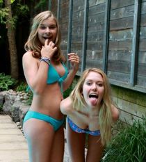Sexy coeds posing