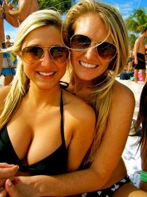 Hot brunette wife showing